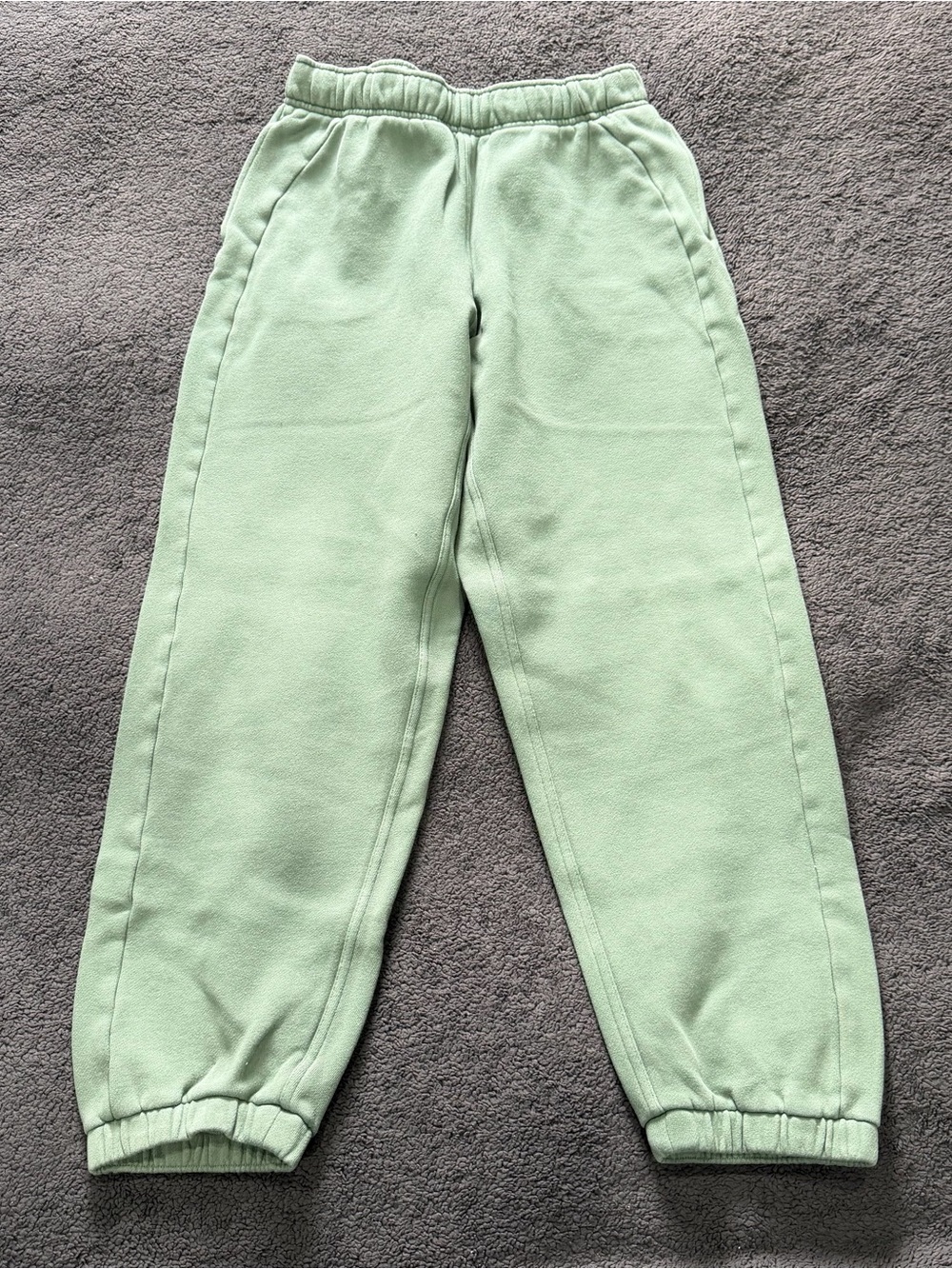 Lululemon Loungeful High Rise Jogger S Green Sage Fleece Sweatpants Athleisure